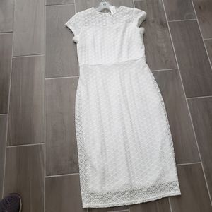 Dressbarn white lacey dress